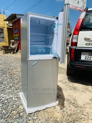Stainless Steel Nasco Double Door Fridge(Nascof2-18fl)132L