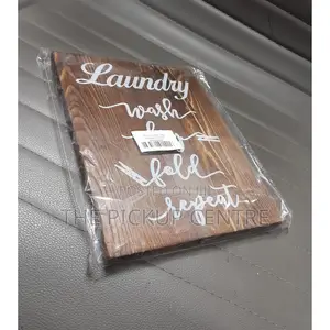Laundry Rules Wash Dry Wood Decor
