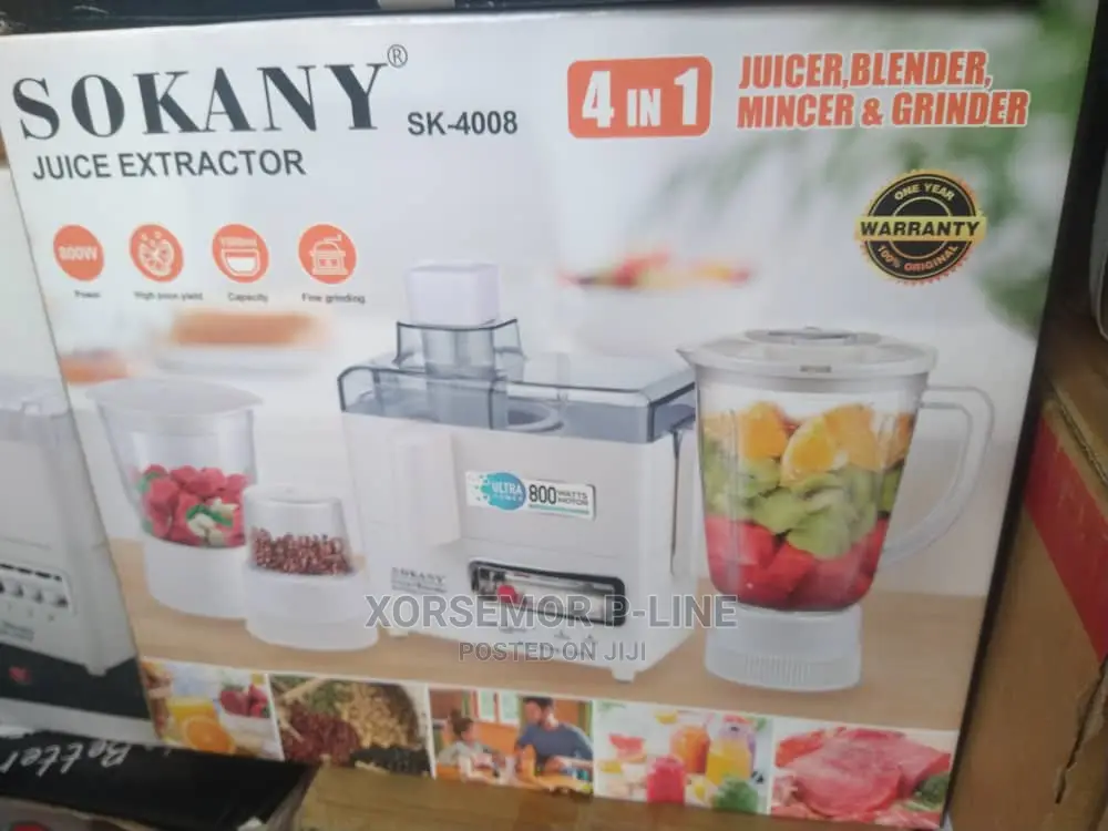 Sokany 4 in 1 Sk - 4008 Juice Extractor