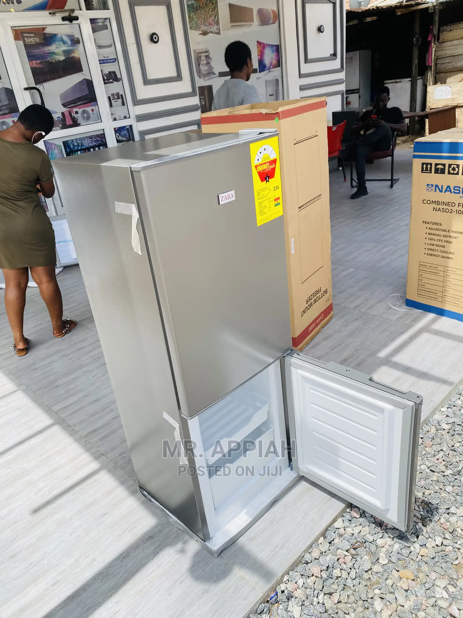 (Zara180bf)Grab Zara 2 Door Refrigerator on Sale,118ltr 