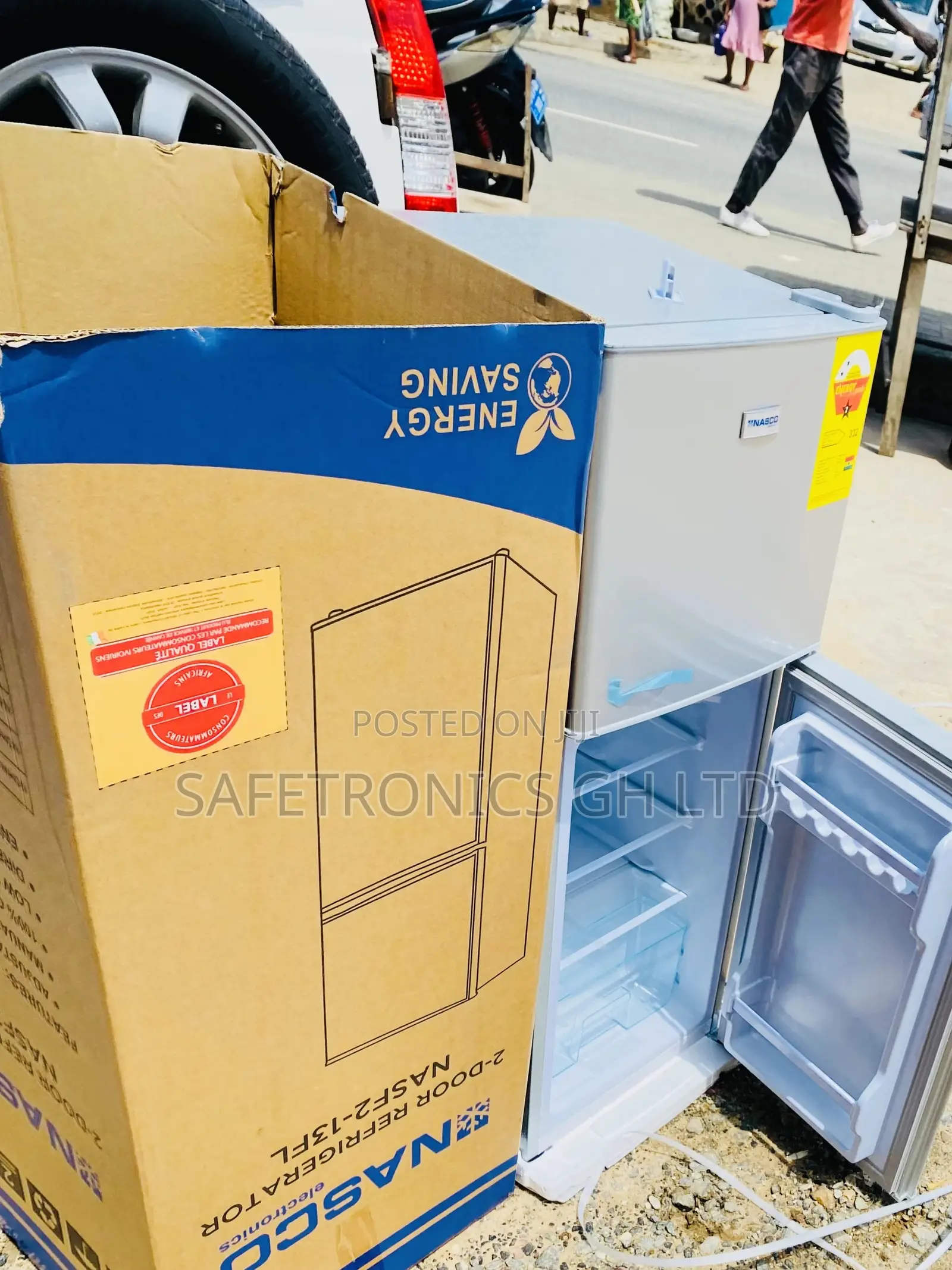 Fast Chilling Doubledoor Fridge Nascodf2-13fl Topfreezer