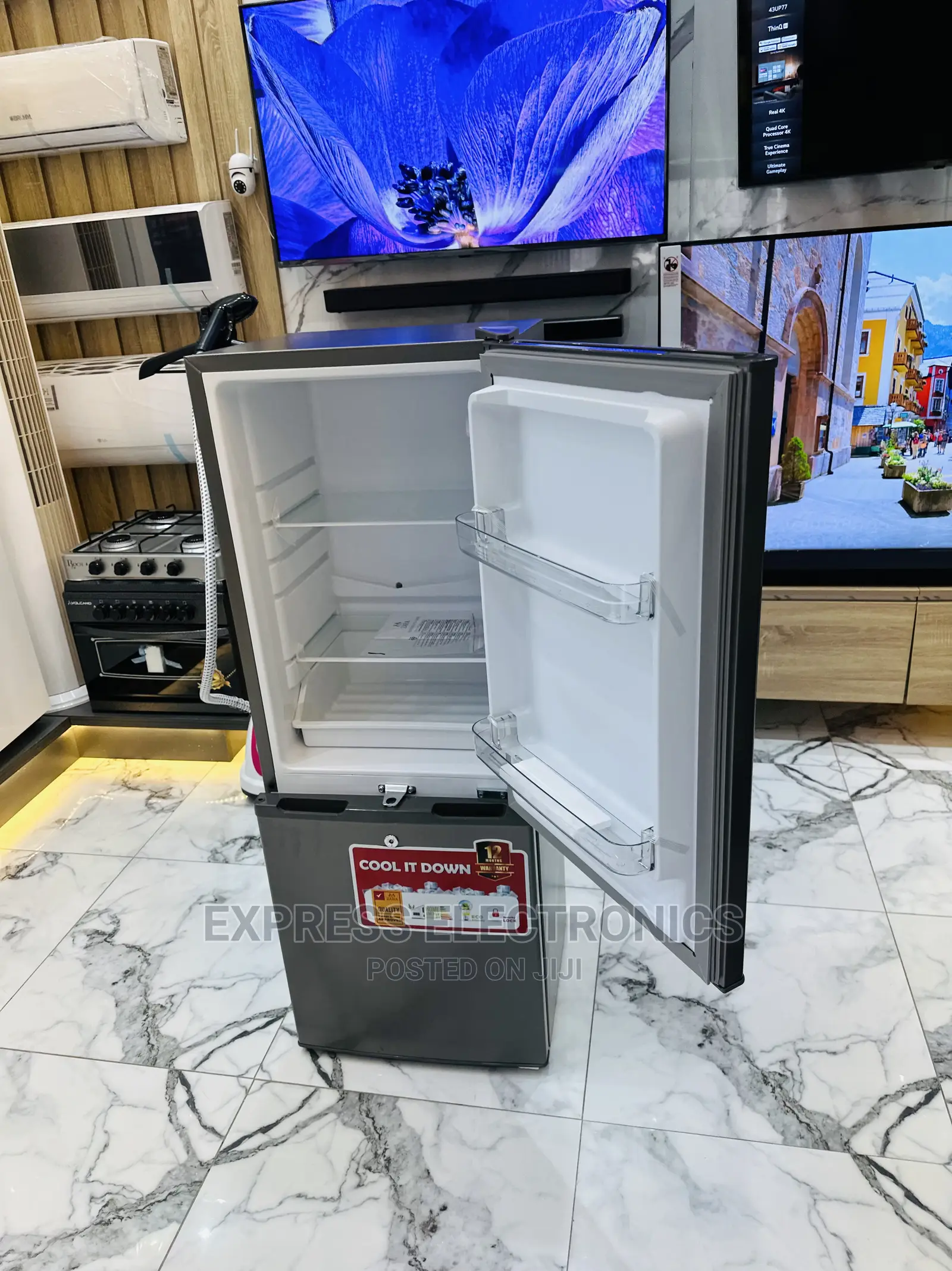 Dark Grey Paint Body Finish Zara 240BF Fridge Double Door