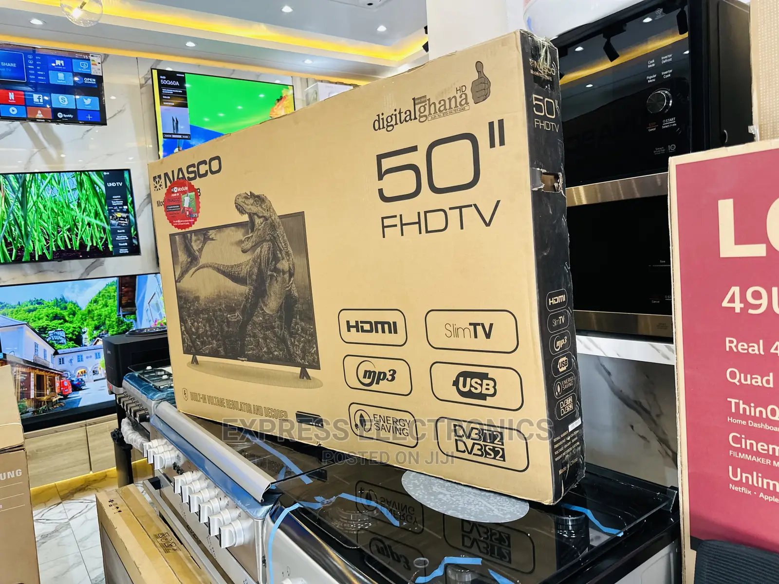 Energy Efficiency Nasco FHD Digital Satellite Tv  50”