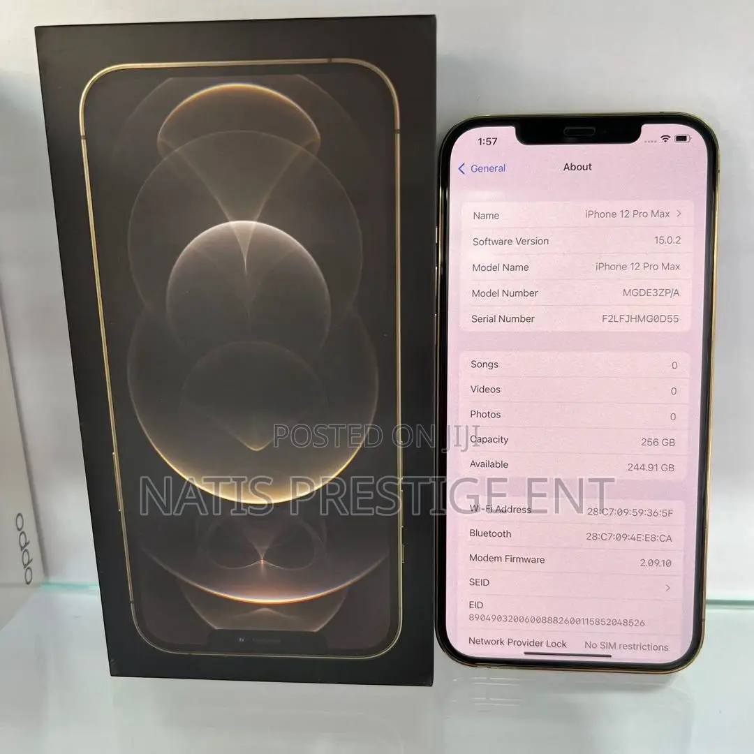 New Apple iPhone 12 Pro Max 256 GB Black