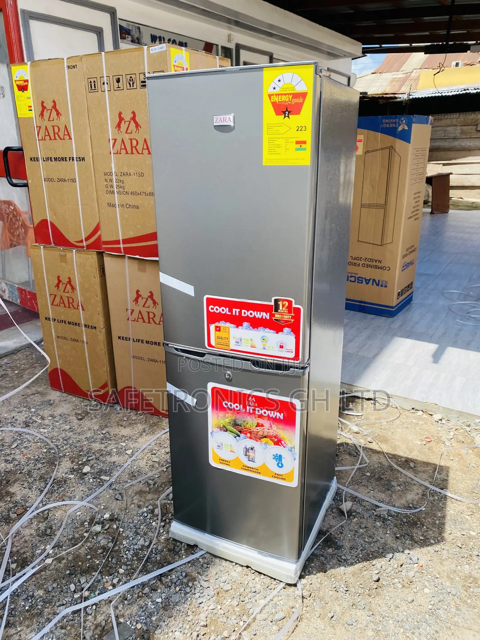 Doubledoor Fridge Low Noise Zara-240bf Bottomfreezer 