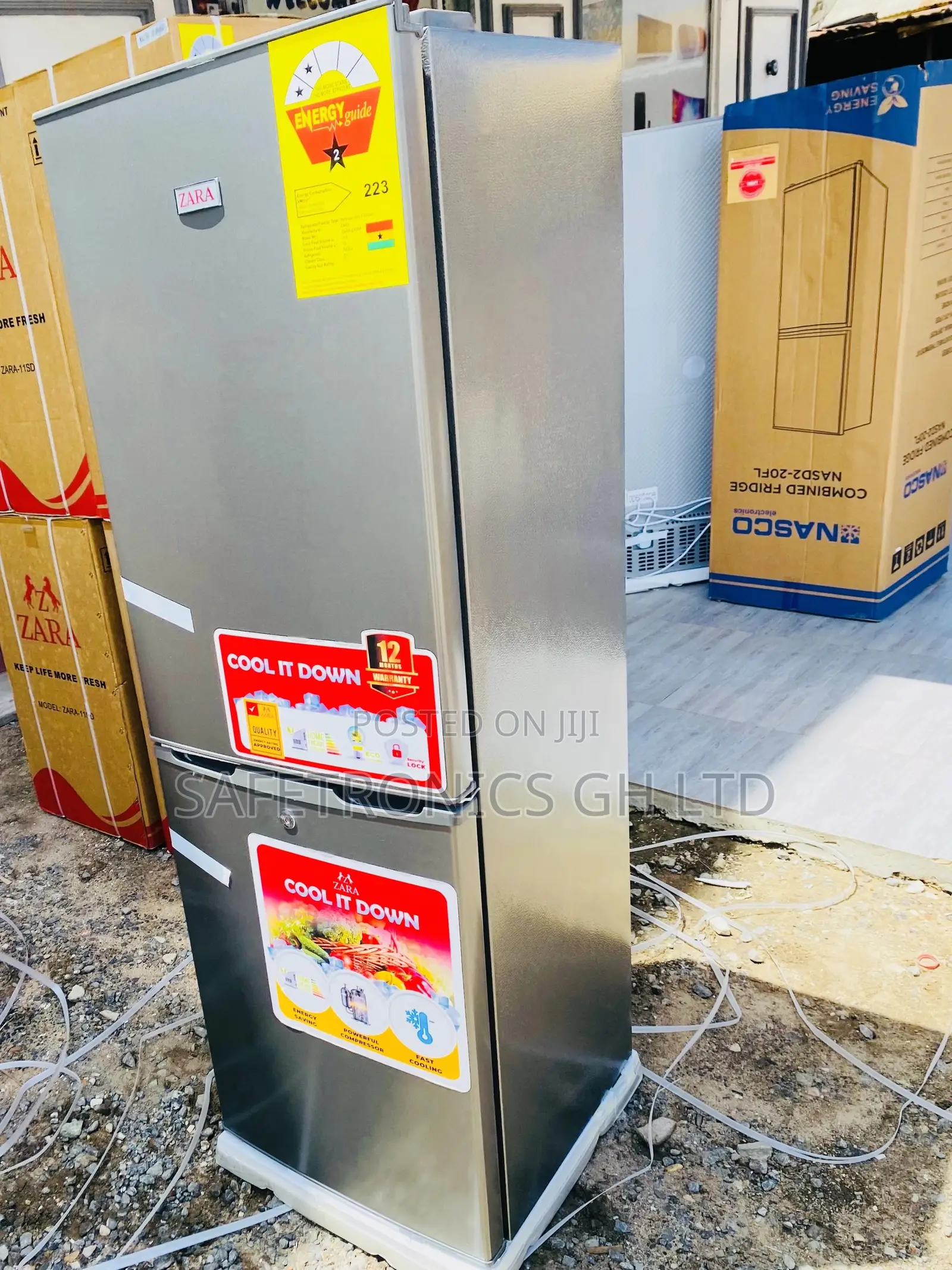 Zara-240 Fridge  Adjustable Bottomfreezer Doubledoor 