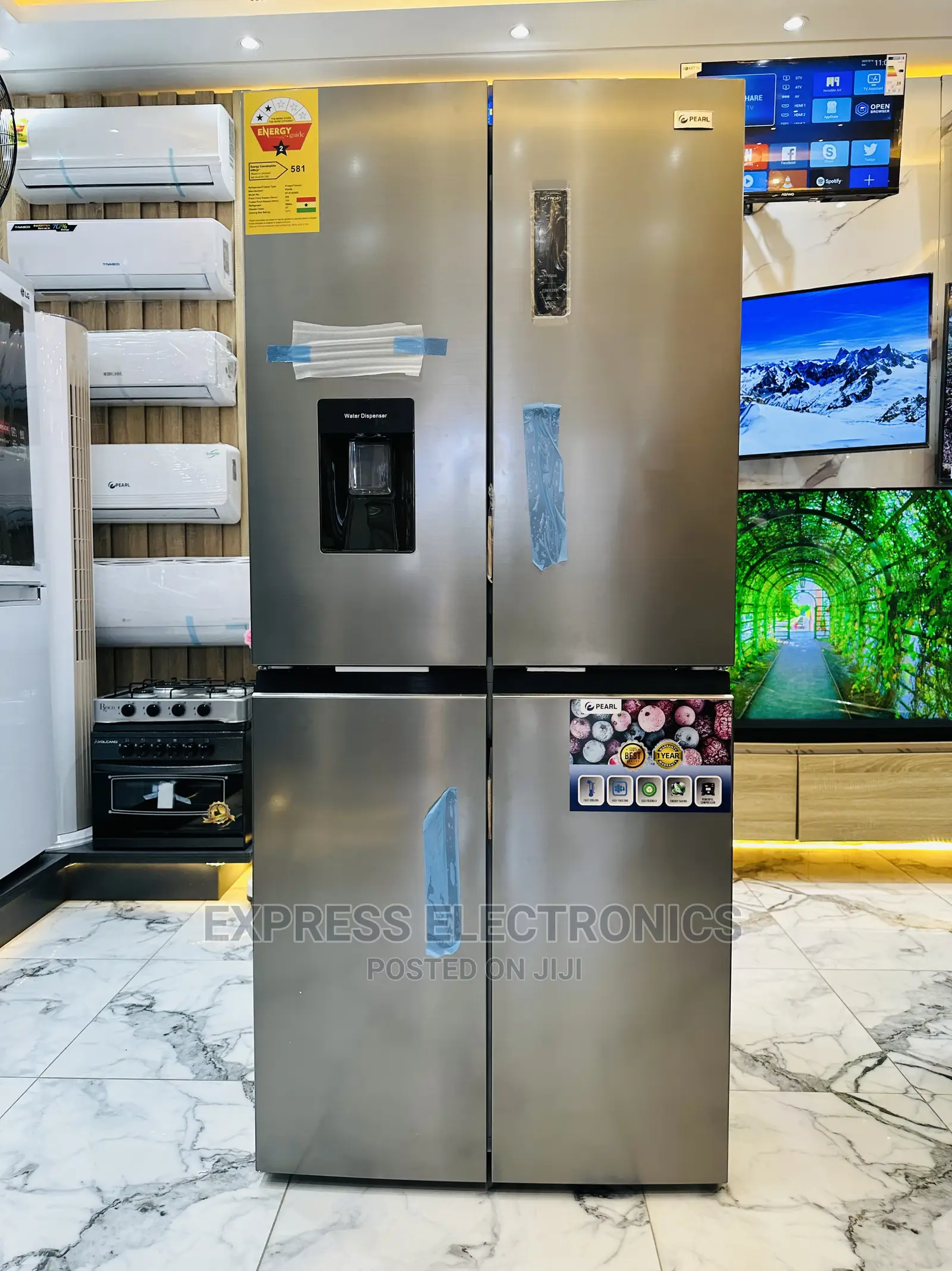 Dark Grey Body Finish Pearl Fridge 614IXWD