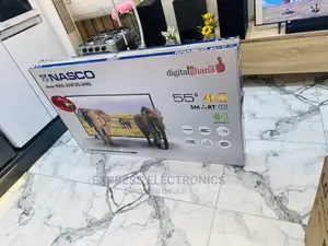 Glossy Black Slim Nasco UHD Smart 55” Tv