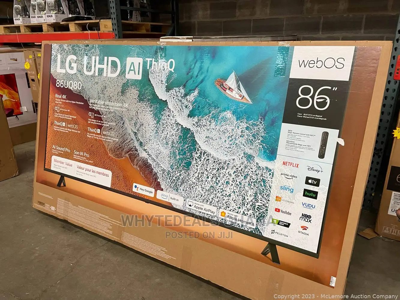 86 Inch Uhd LG Smart Alexa Thinq Bluetooth LED TV 2023