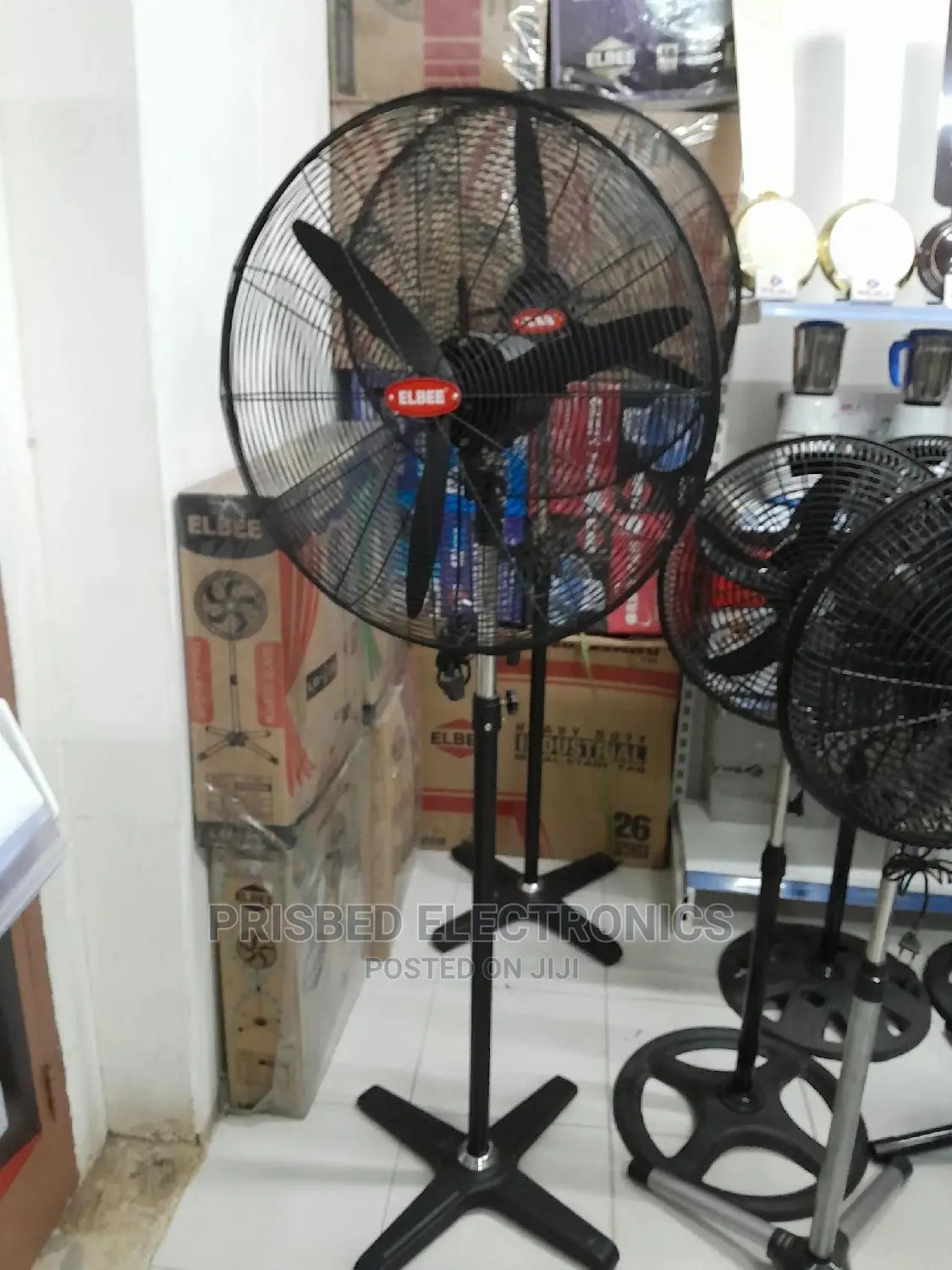 Elbee Durable Industrial Standing Fan 26"