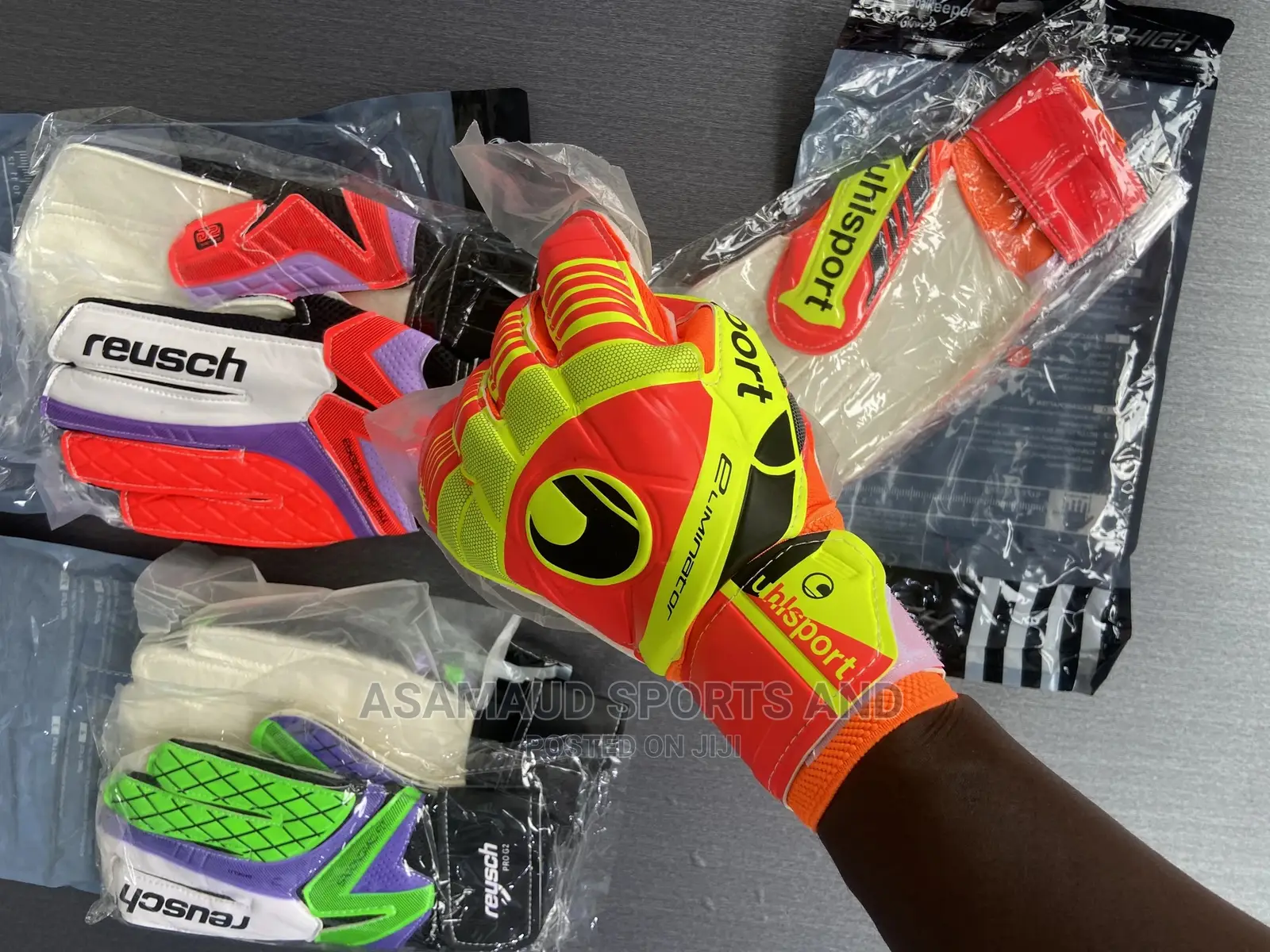 Goalkeepers Gloves as Seen Available