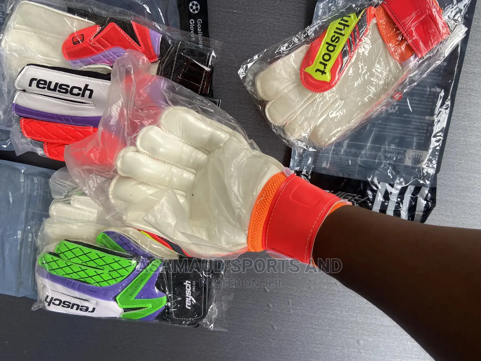 Goalkeepers Gloves as Seen Available