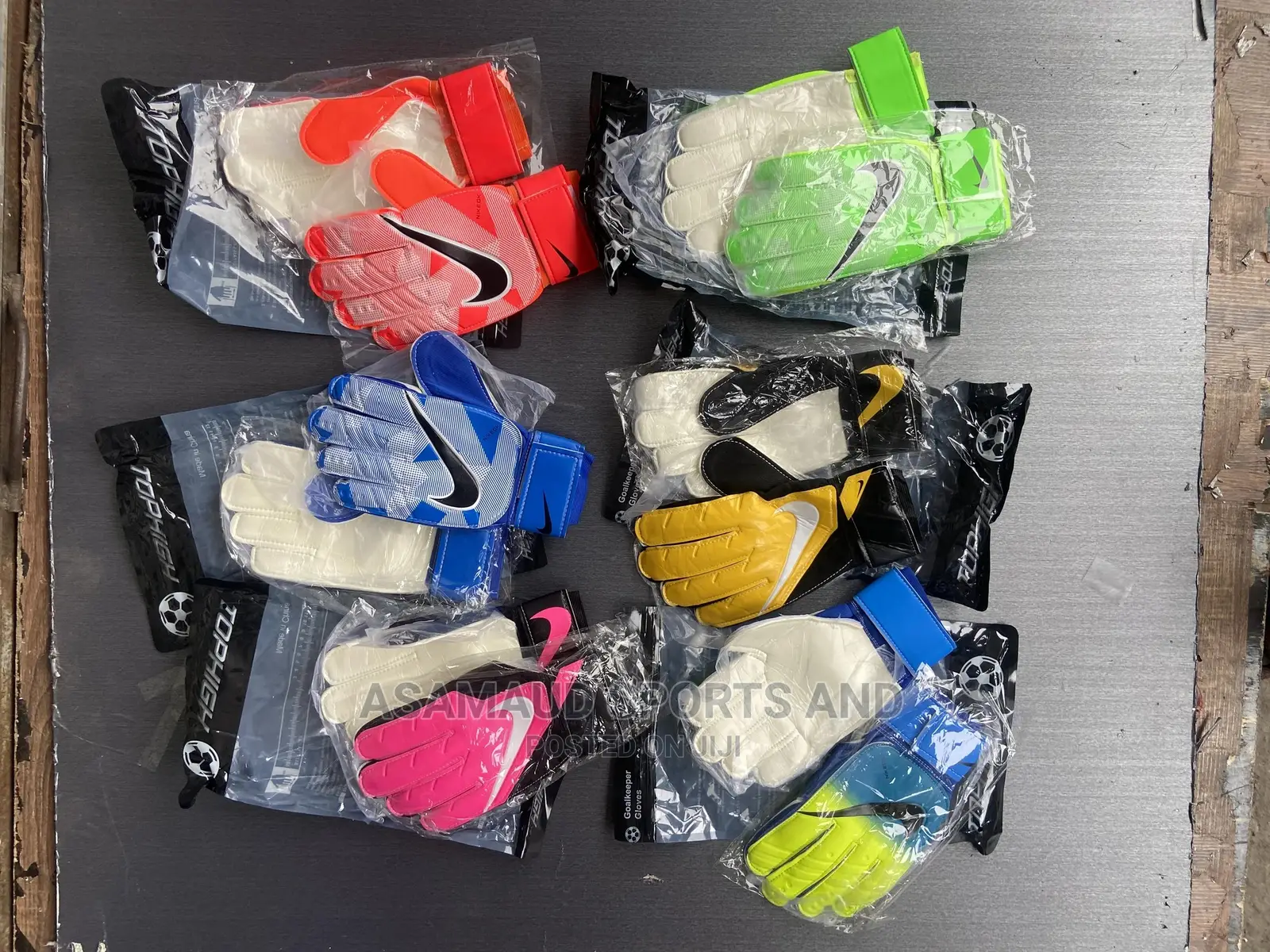 Goalkeepers Gloves as Seen Available