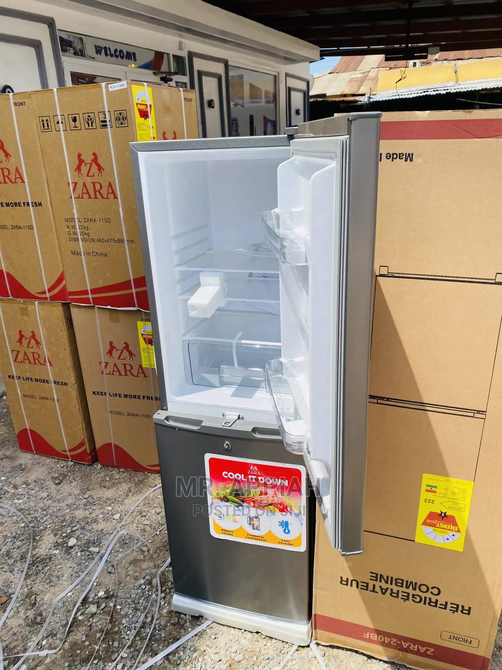 (201ltr)Fabulous Zara Bottom Mount Freezer Fridge,240bf.