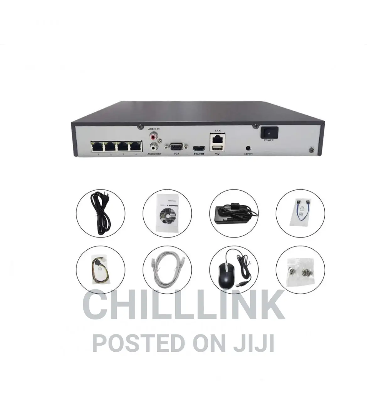 Hikvision Ds-7604ni-Q1/4p 4 Channel 6MP NVR Poe