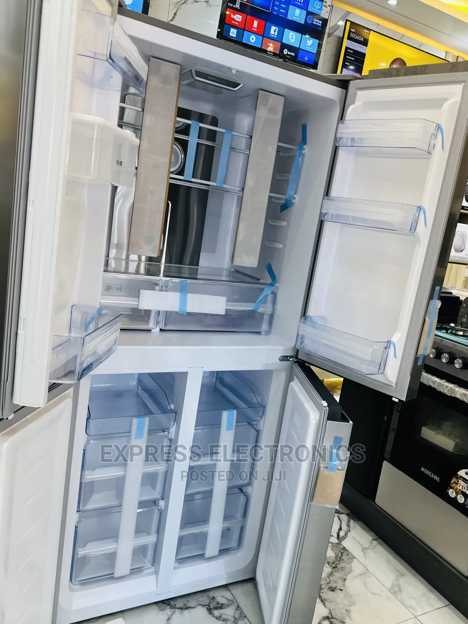 Auto Defrosting Sleek Grey Pearl French Door 614IXWD