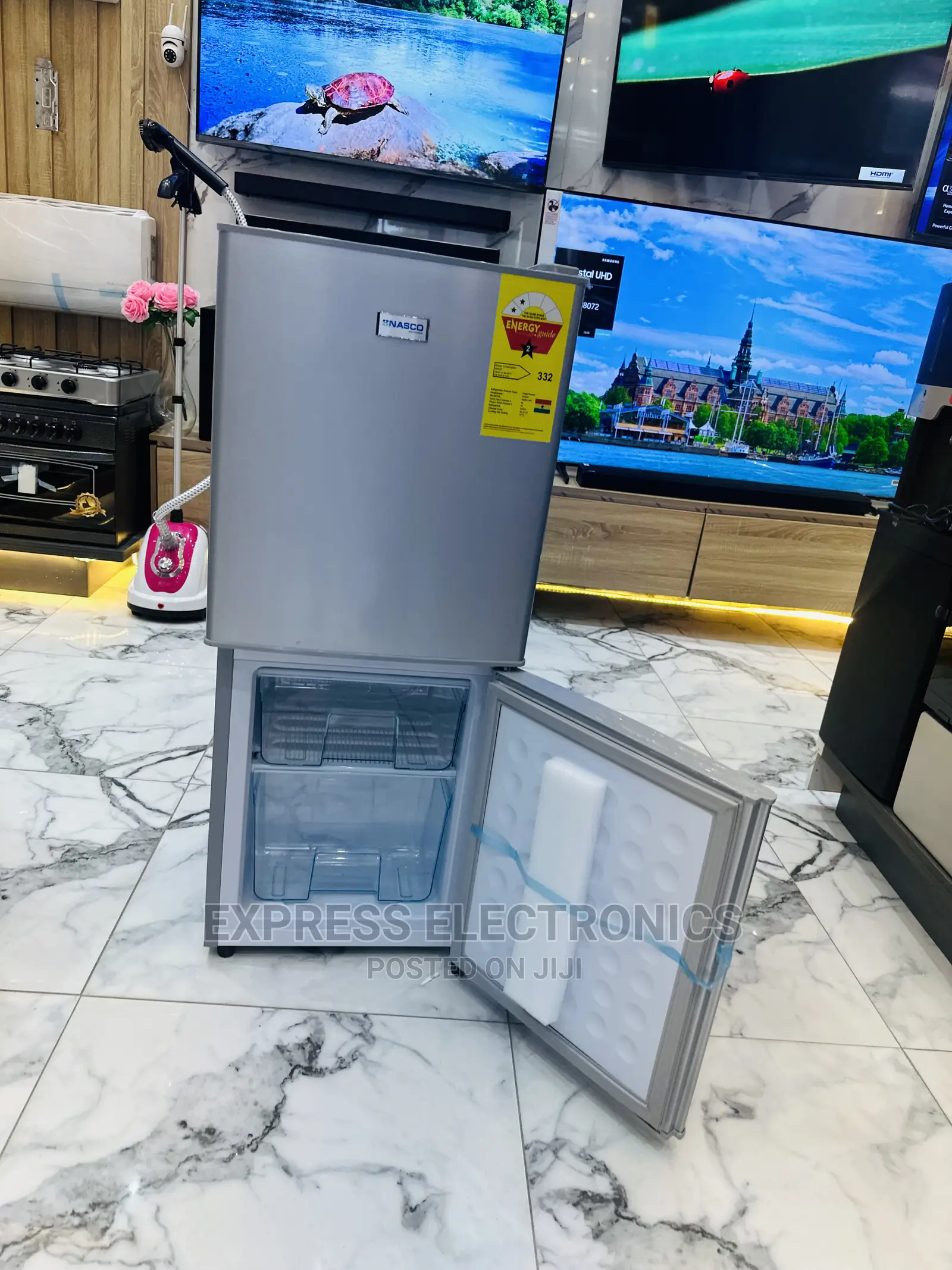 Powerful Compressor Grey Nasco Nasd2-10s Bottom Freezer