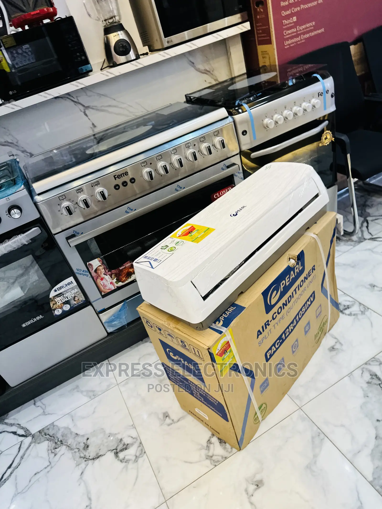 Rapid Airflow Cooling Split Pearl 1.5hp Inverter AC