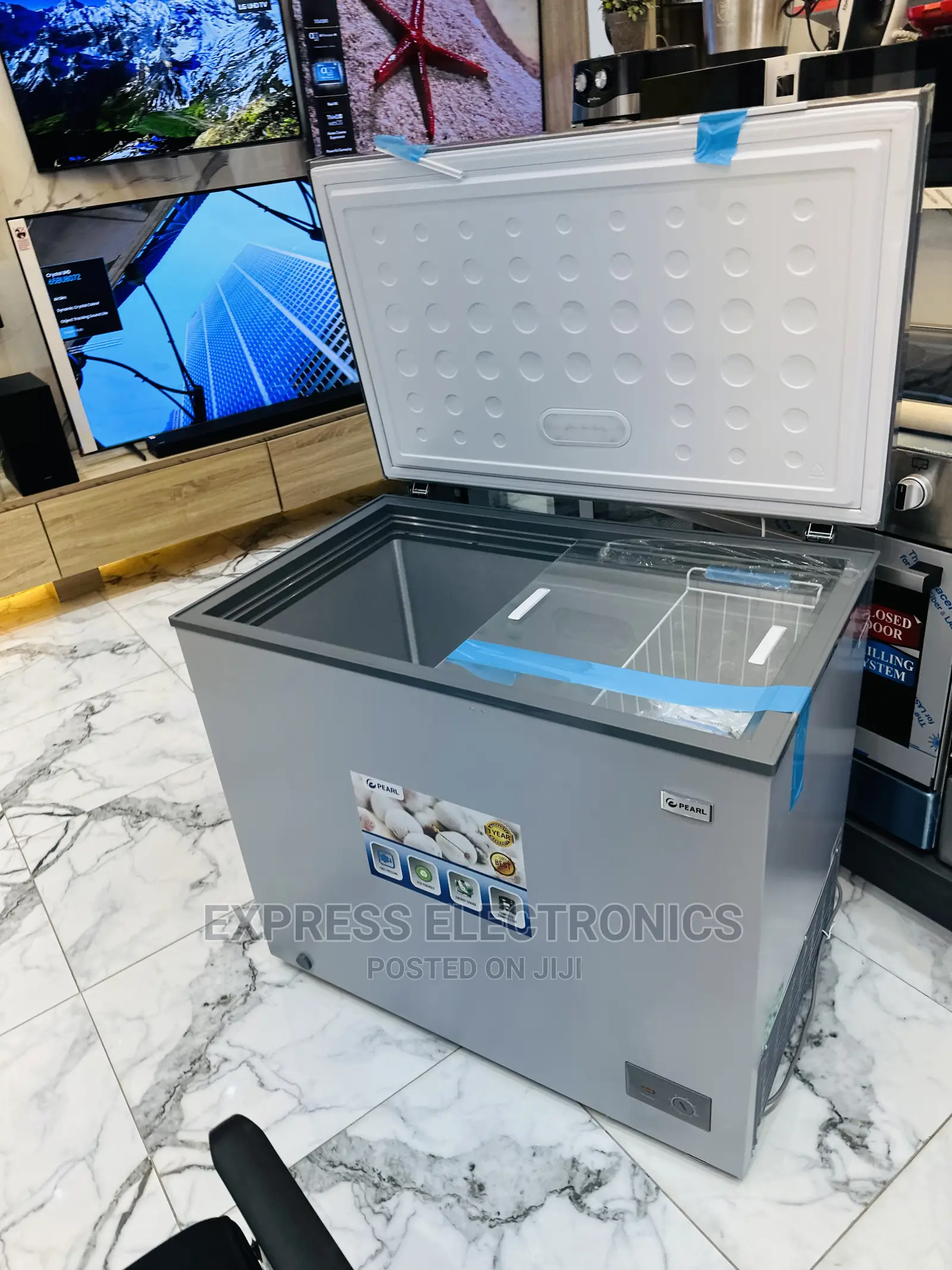 Light Stainless Steel Pearl Chest Freezer Singledoor LCF-290