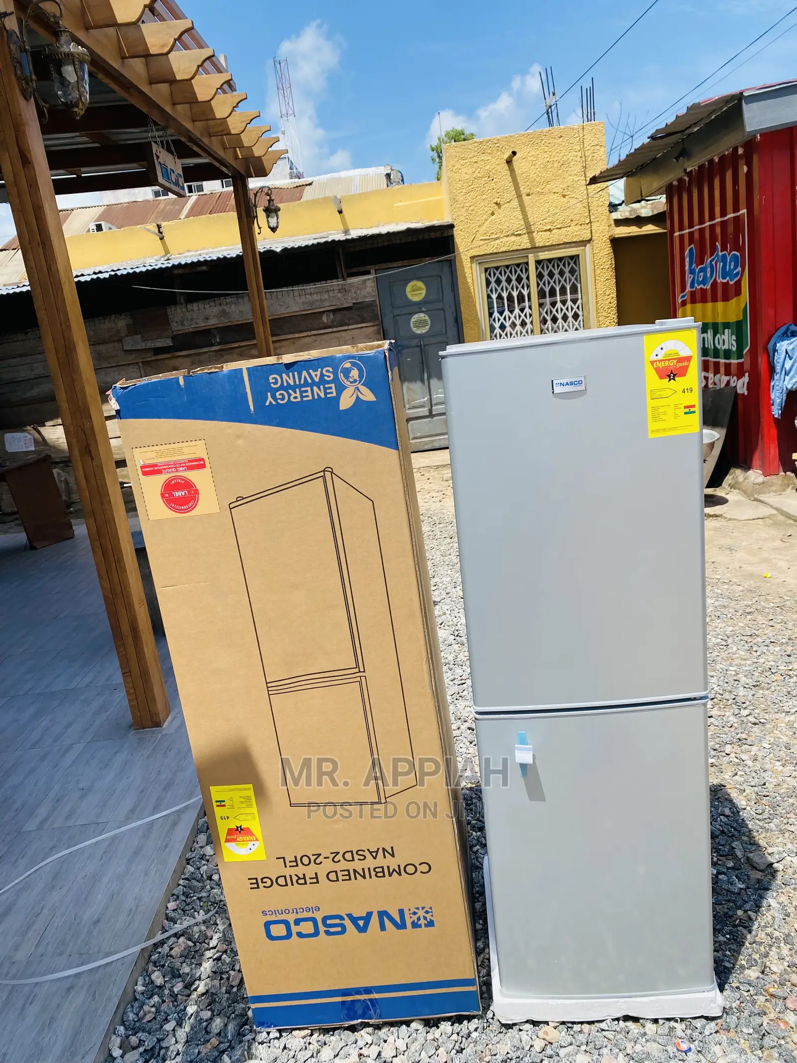 Sealed Nasco Double Door Refrigerator Nascod2-20fl