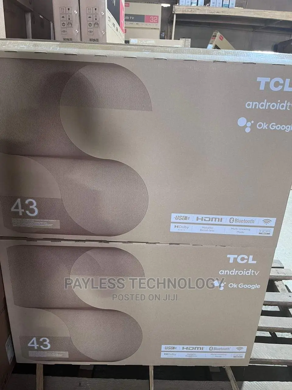 TCL 43 Inches Smart Android Digital Satellite Televisions