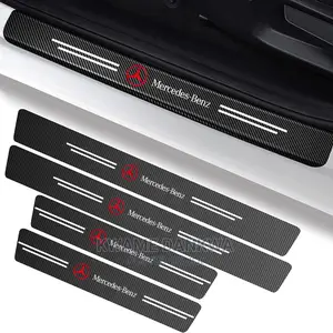 Door Sill Anti Scratch Stickers With Car Model Logo