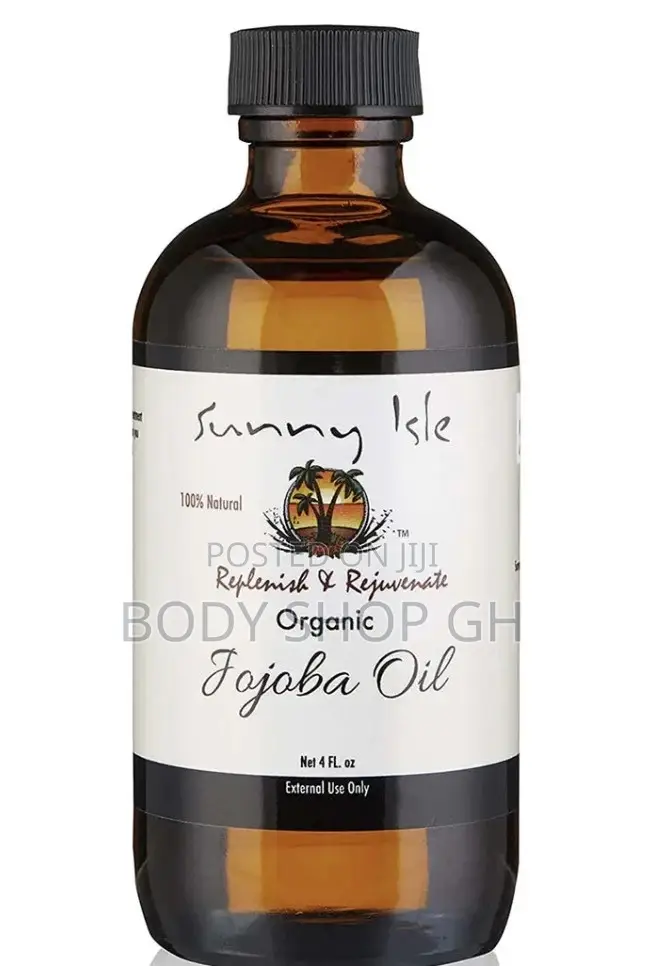 Sunny Isle Organic Jojoba Oil 4oz for HAIR AND SKIN