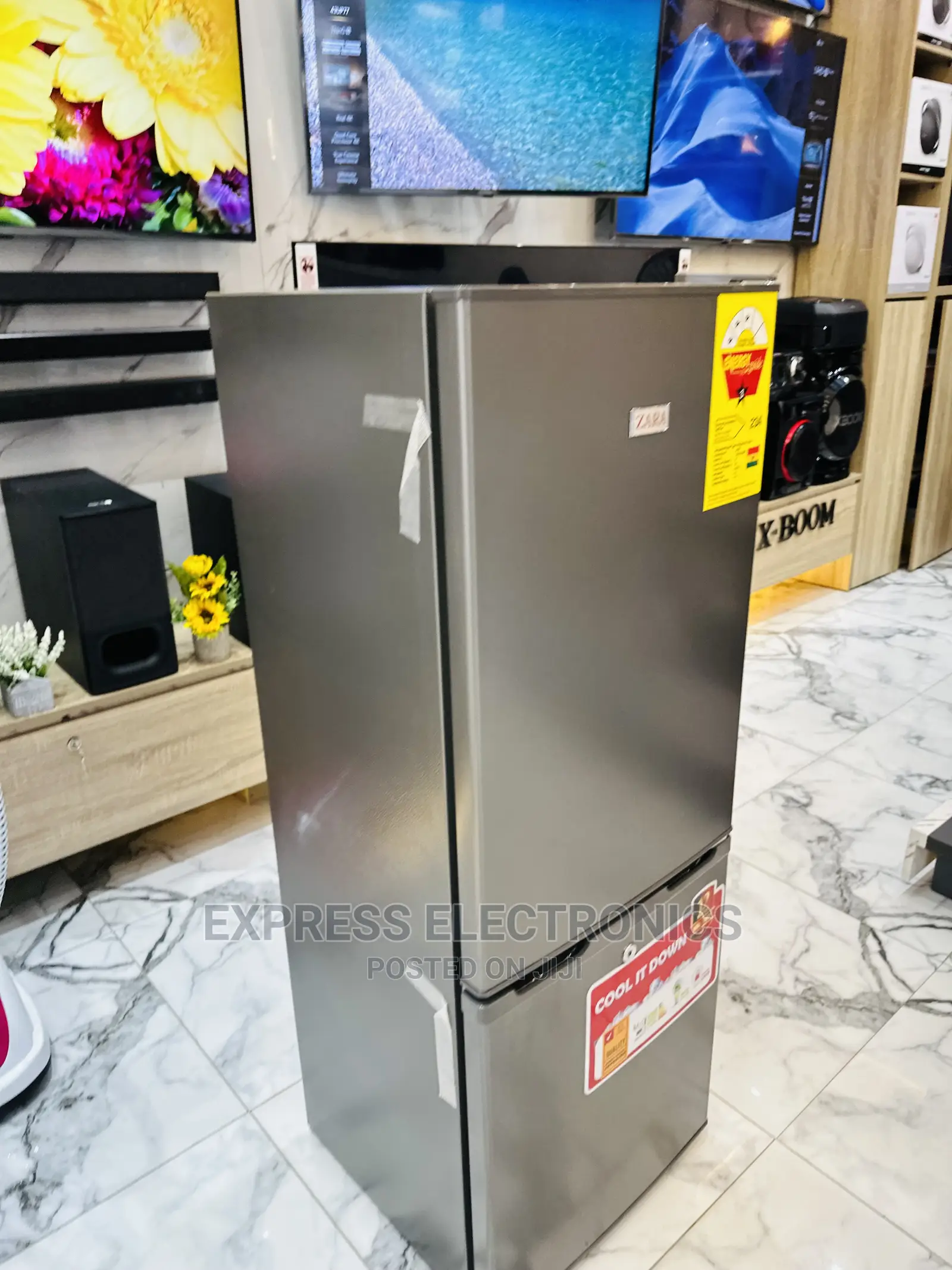 Whisper Quiet  Zara 240BF Double Door Fridge Bottom Freezer