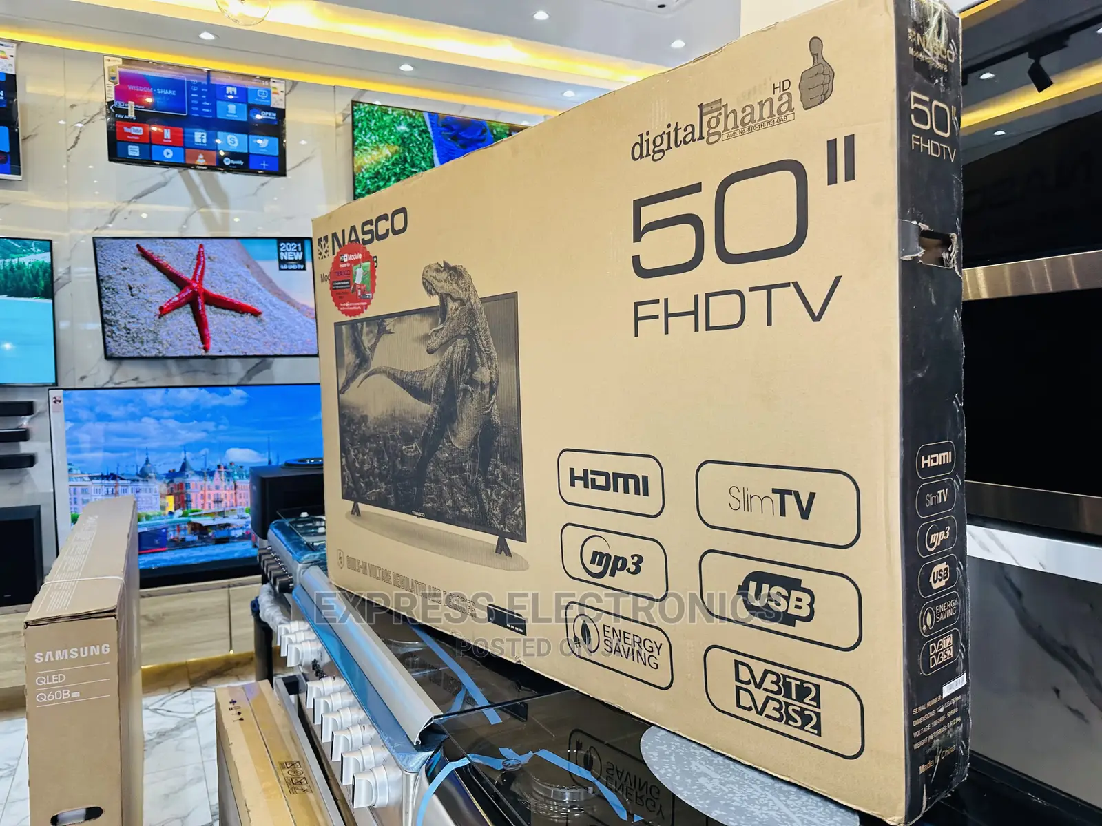 Clear Sound Effects Skeek Nasco 50”FHD Satellite Smart Tv