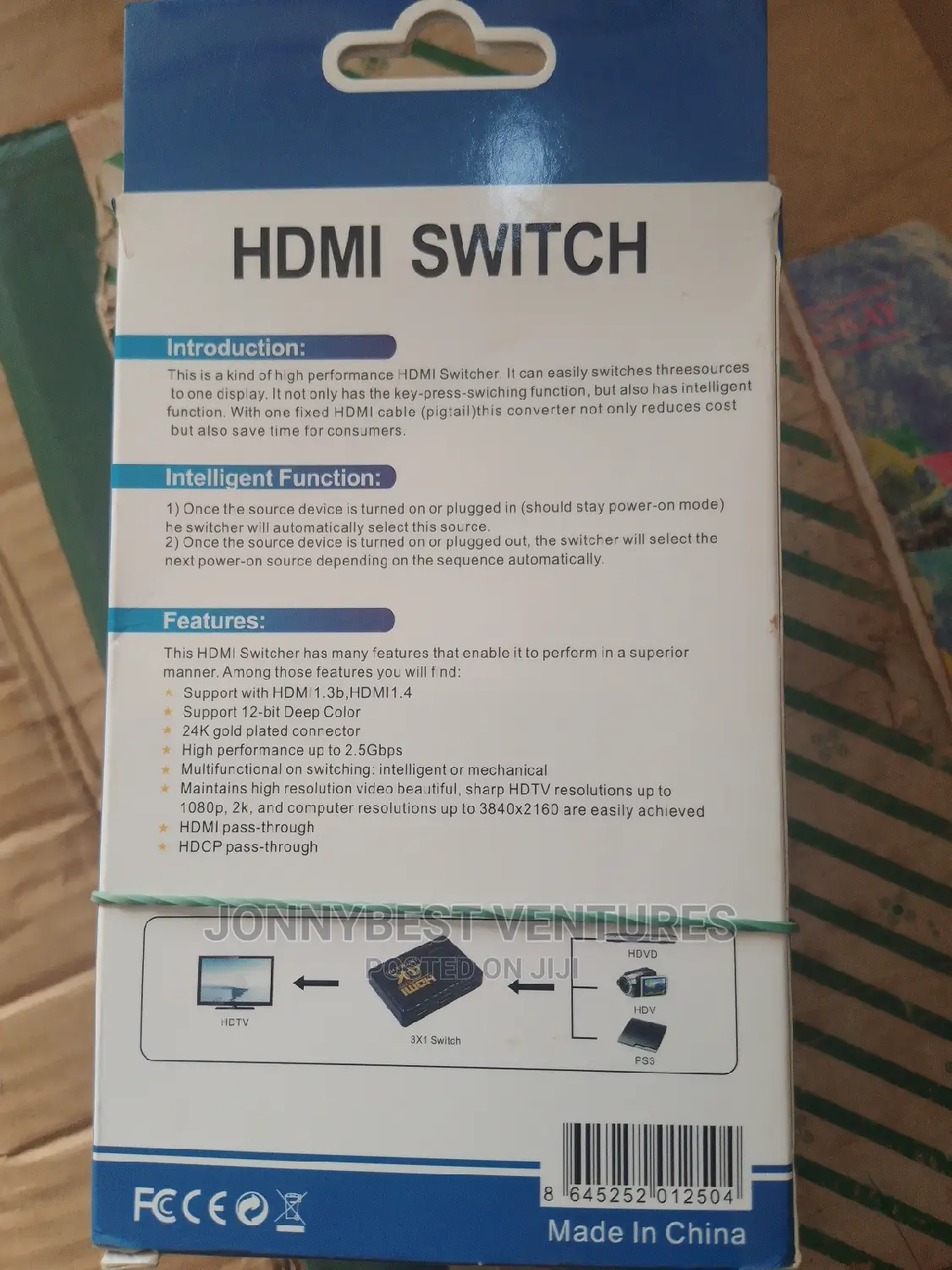 Hdmi 3input and 1 Out Put Switch
