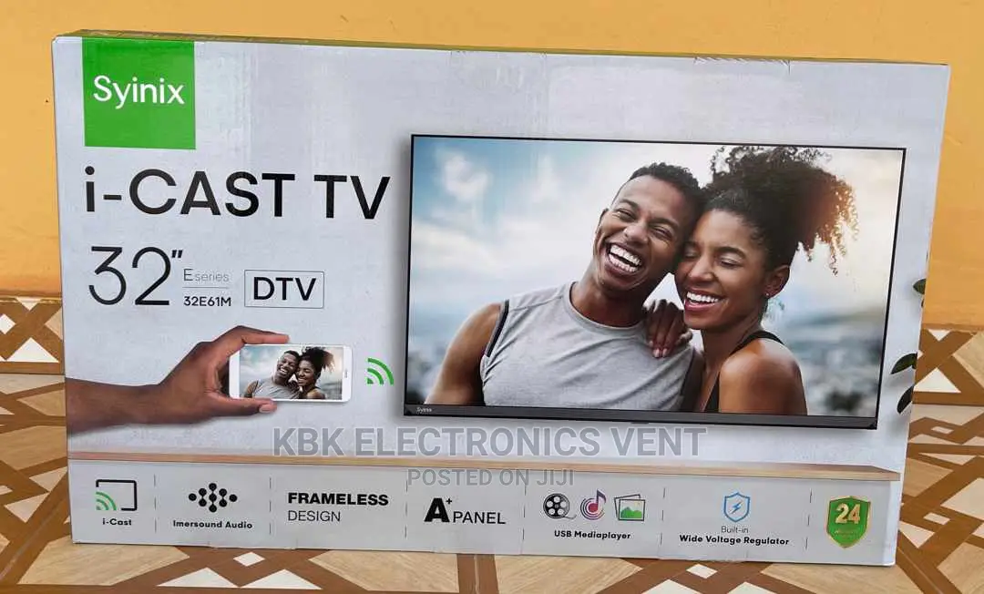 Syinix 32" Icast Flamless Satellite Digital Led Tv