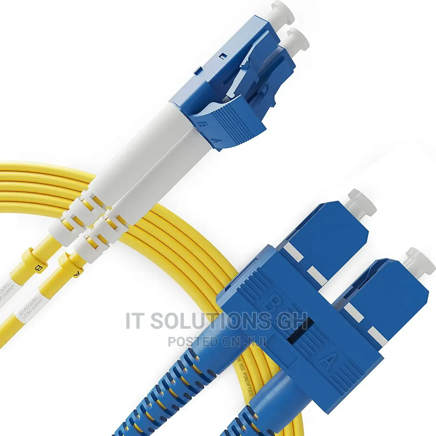 LC/UPC to SC/UPC Patch Cord / Single Mode Duplex / 5M