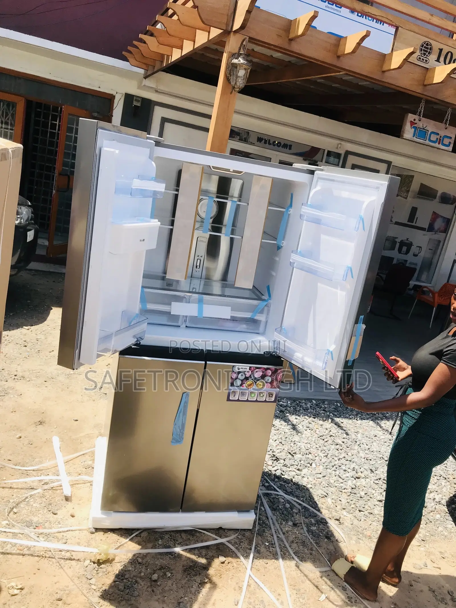 4 Doors Pearl Fridge 614IXWD Bottomfreezer 