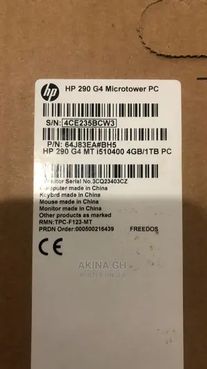 New Desktop Computer HP 290 G4 All-in-One 4GB Intel Core I5 HDD 1T