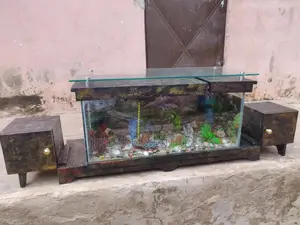 5ft+ Aquarium Tv Stand With 3 Free Fishes Feed