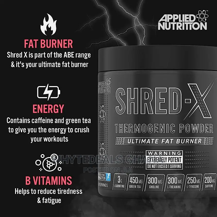 Applied Nutrition Shred-X Powerful Fat Burner 4 Men Women