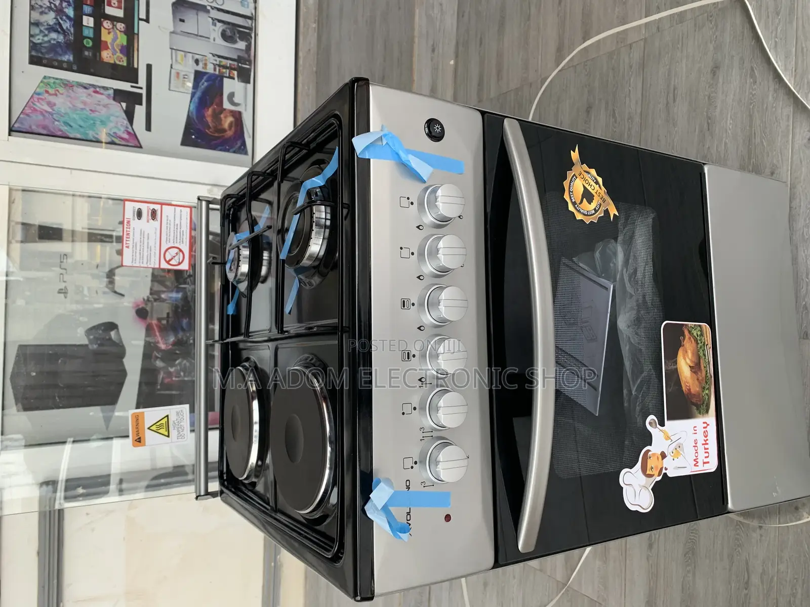 Top Notch Volcano 50x50 ( 2x2) Silver Gas Cooker