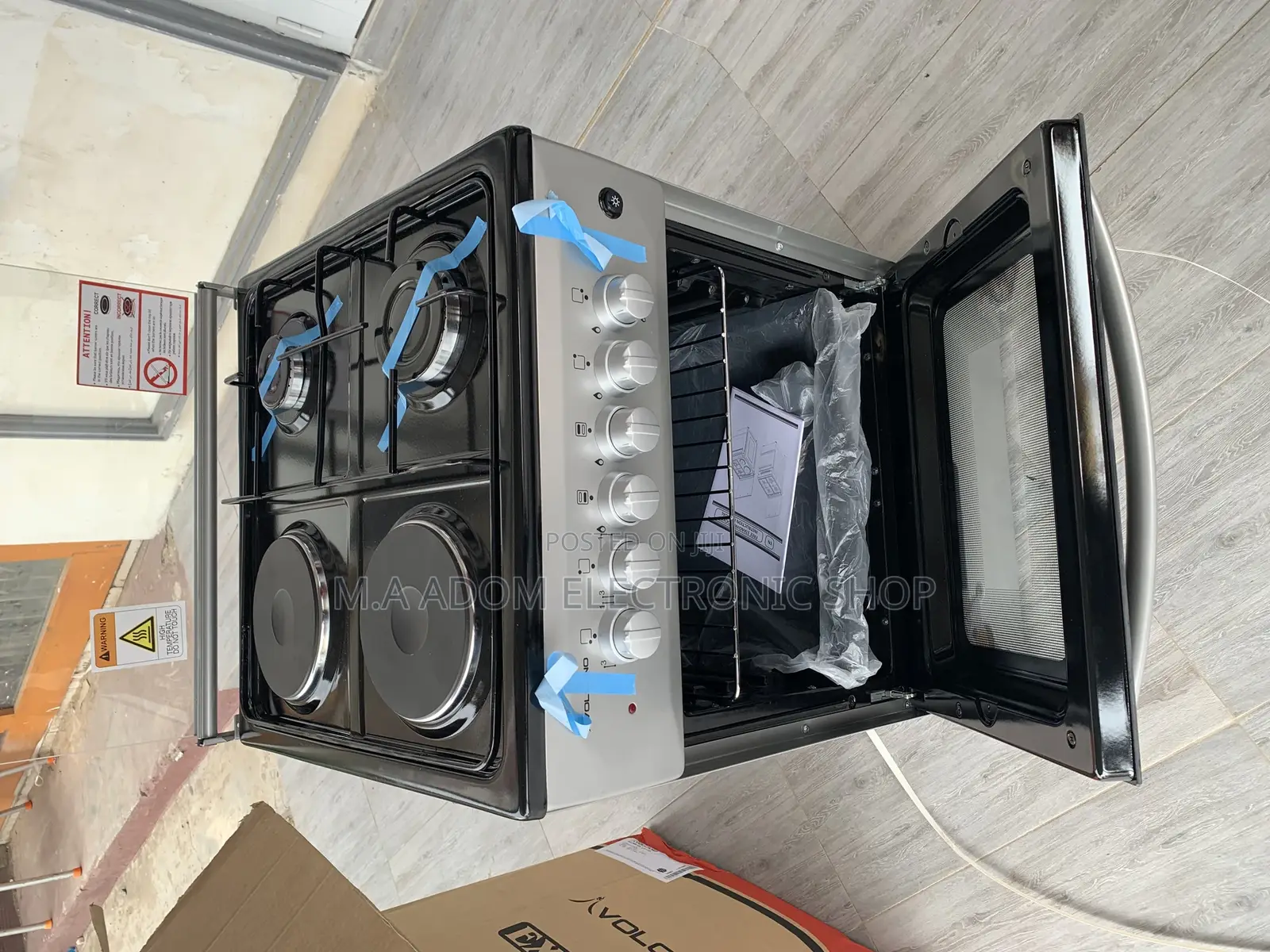 1 Quality Volcano 50x50 ( 2x2) Silver Gas Cooker