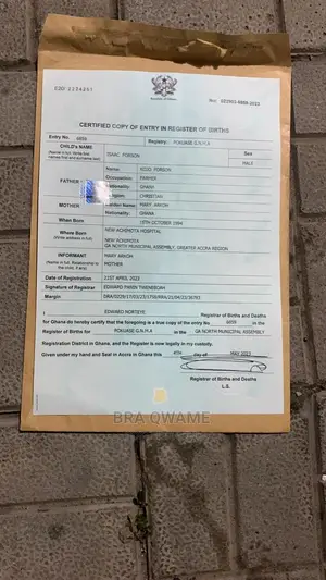 Birth Certificate Registration