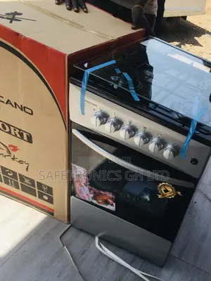 Neat Volcano 4 Gas Cooker Oven With Grill Sliver 50x50