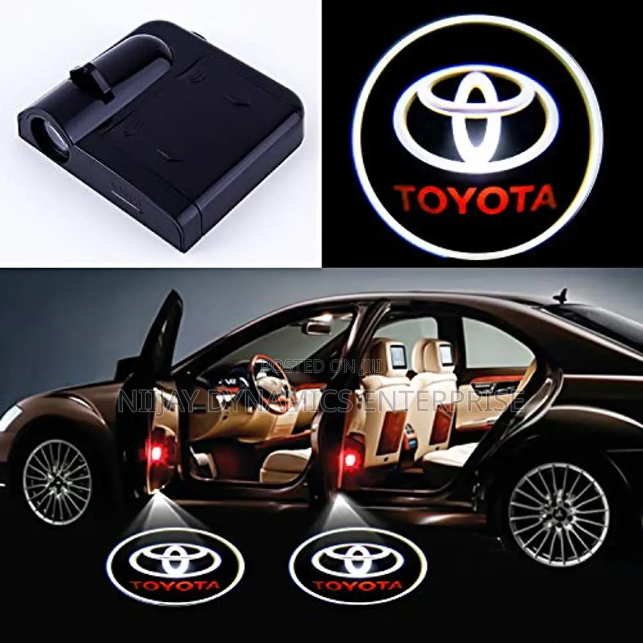 2 PCS LED Car Door Logo Light Laser Projector ( TOYOTA)