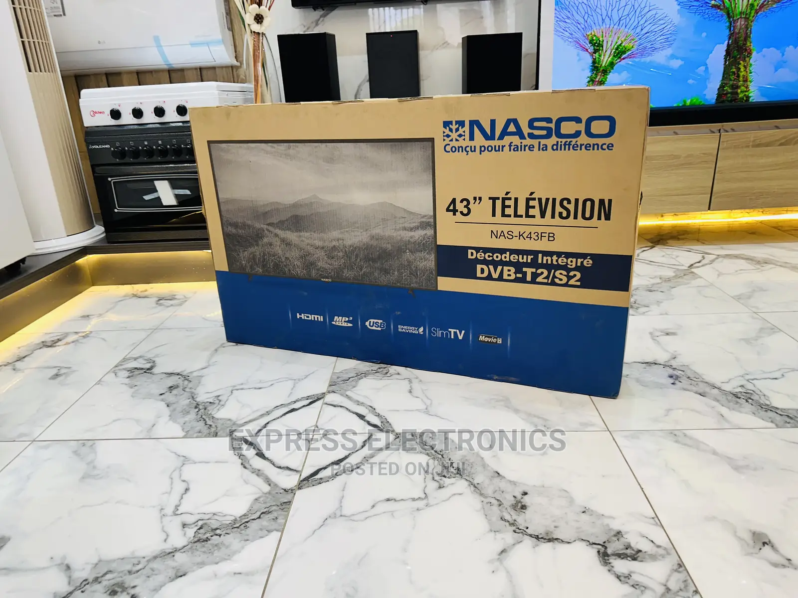 High Quality Sleek NAS-H43FB Nasco Digital Satellite FHD Tv