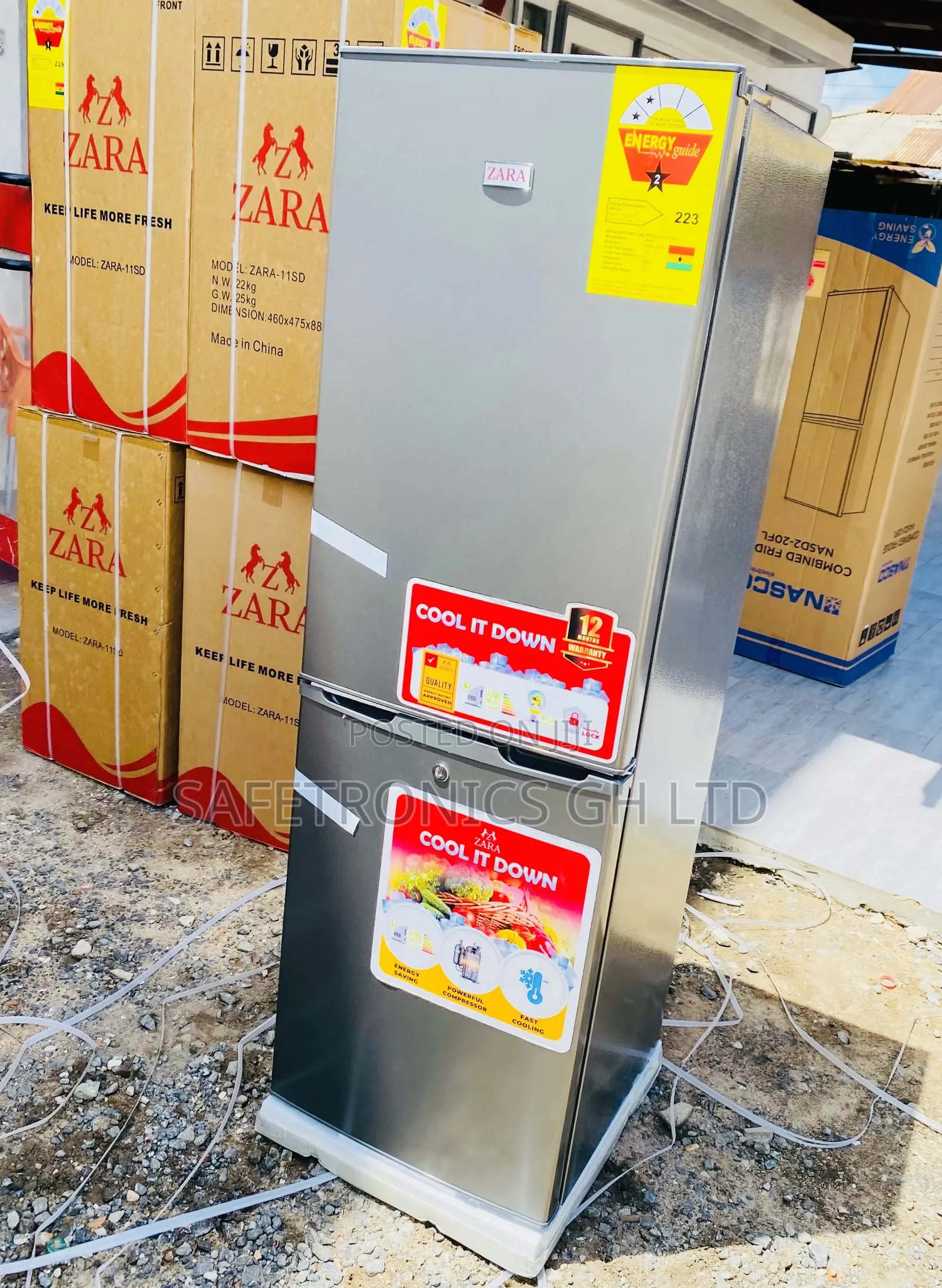 Cooling Bottomfreezer Zara-240bf Doubledoor