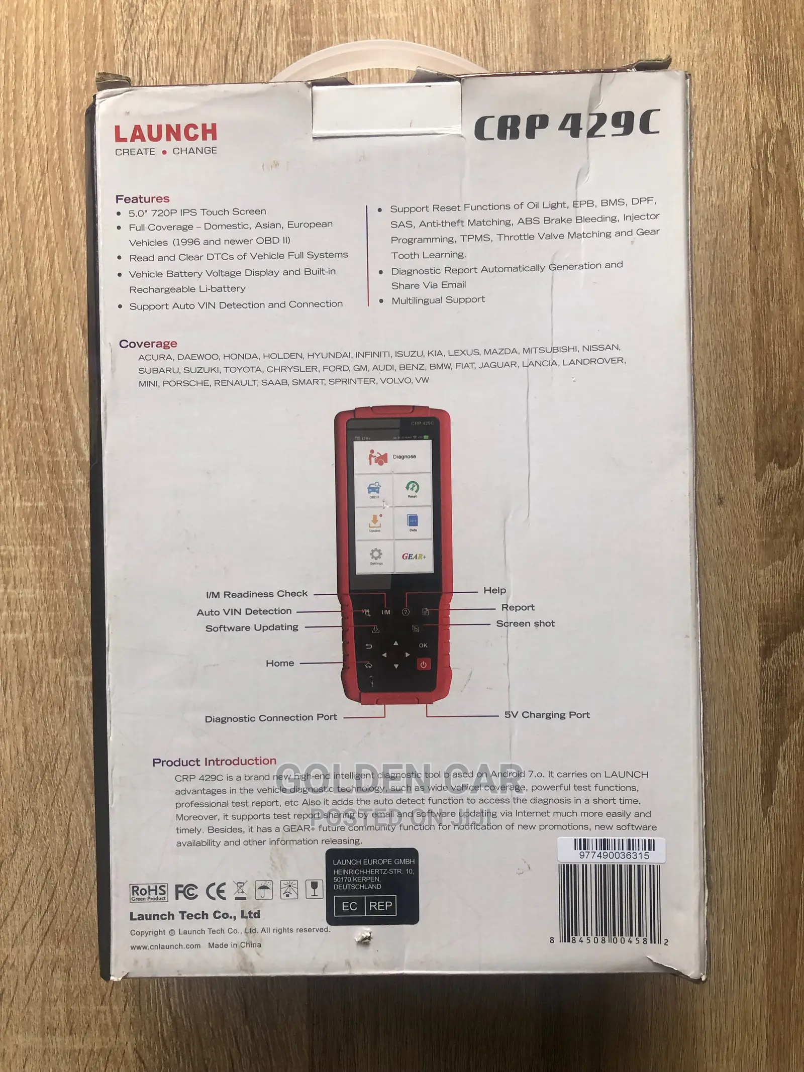 Launch CRP429C OBD2 Car Diagnostic Scanner
