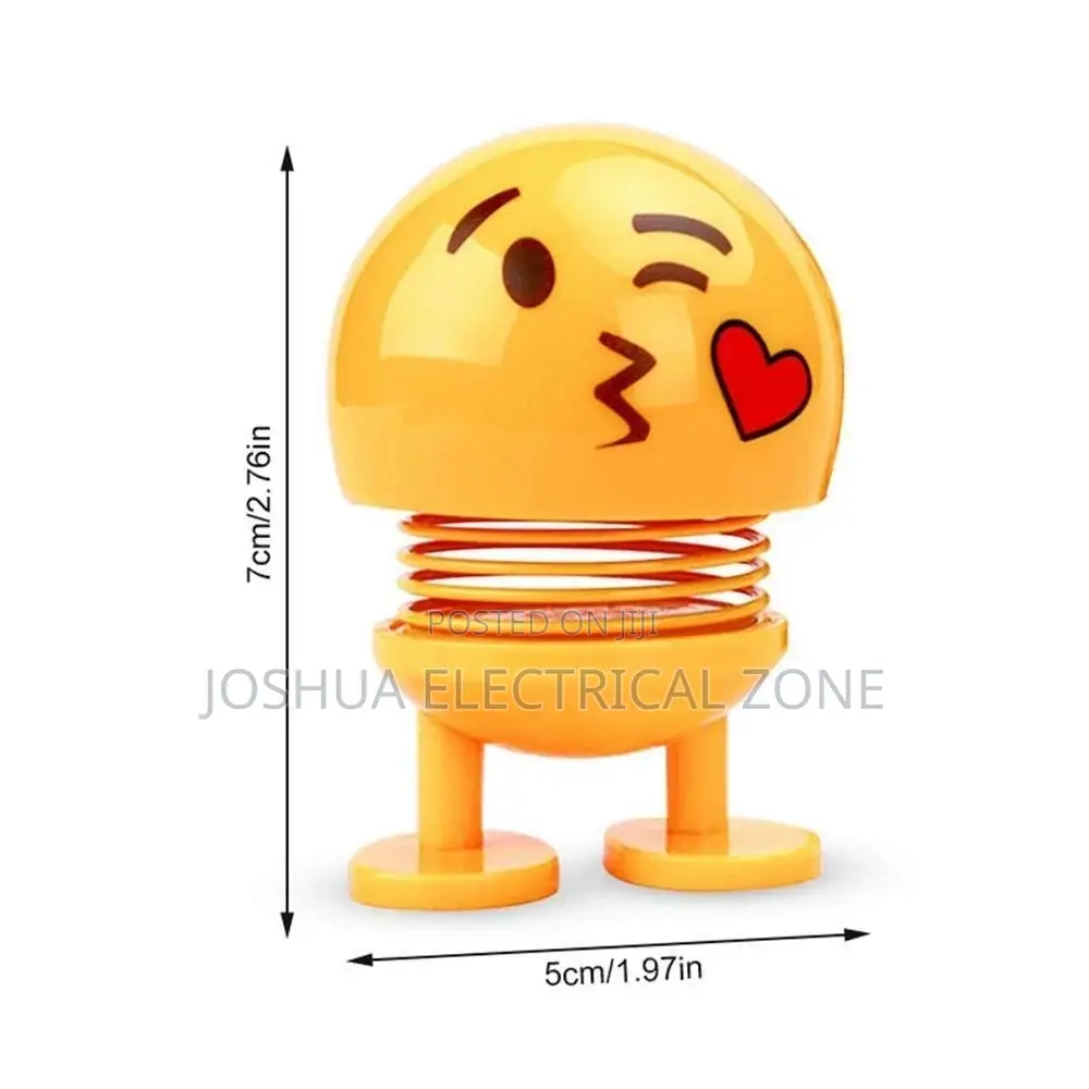 Emoji Dolls Toy Car Dashboard Home Decor Smiling Face