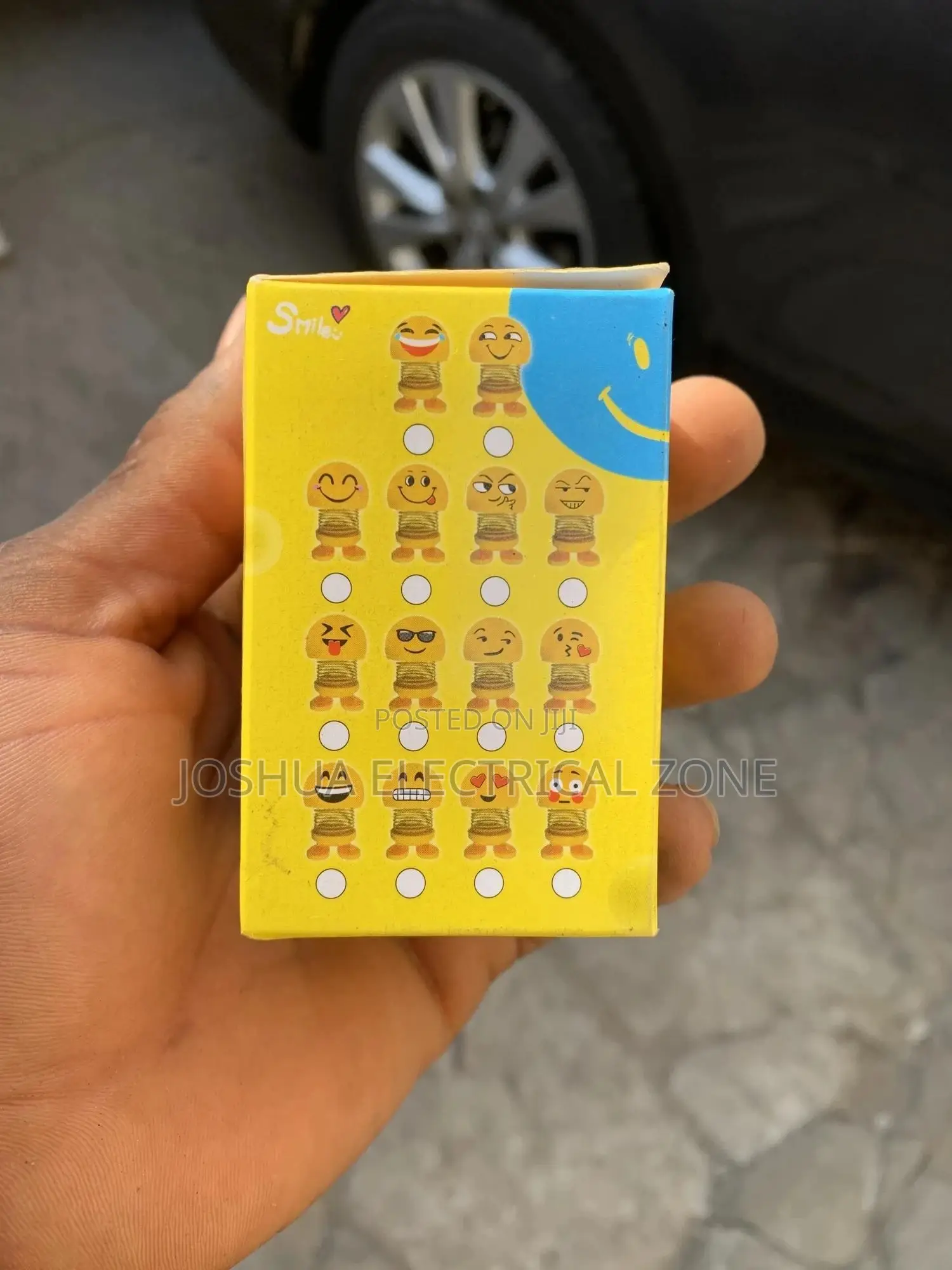 Emoji Dolls Toy Car Dashboard Home Decor Smiling Face