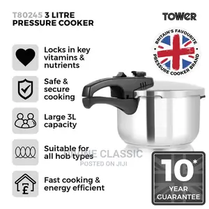 3lit Tower Stainless Steel Pressure Cooker 3lit