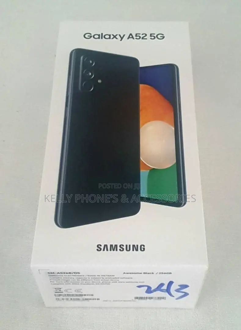 New Samsung Galaxy A52 5G 128 GB Black