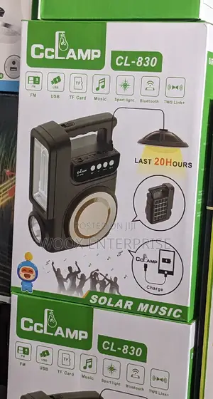 Cclamp Solar Music Machine/Lamp(Bluetooth Fm)