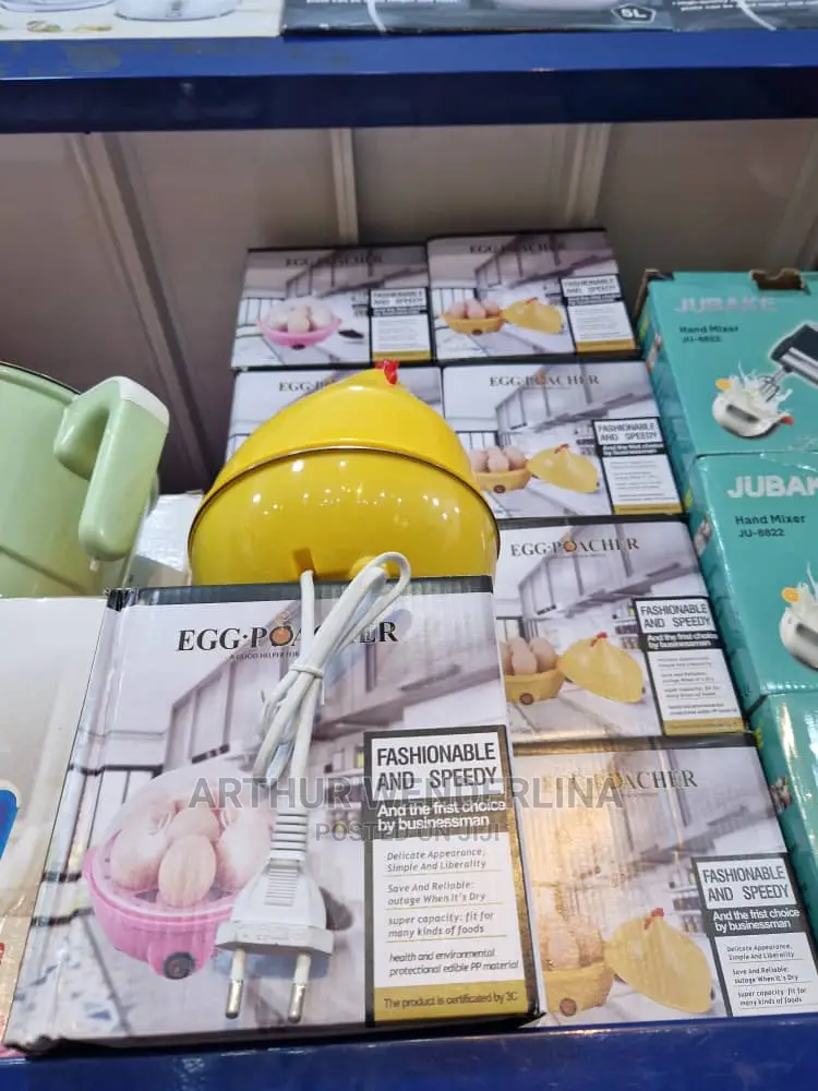 Electric Egg Cooker Used for Boiling and Frying Egg.